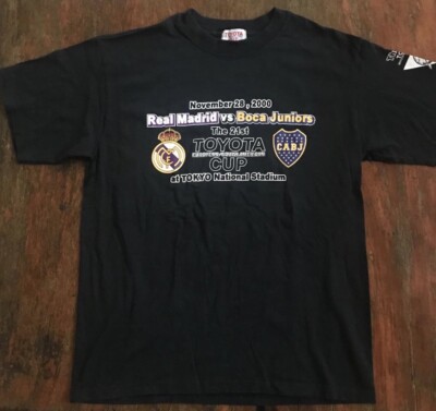 トヨタカップ 2000 Tシャツ レアル・マドリード vs ボカ・ジュニアーズ Boca Juniors vs Real Madrid Toyota Cup 2000 shirt Japan