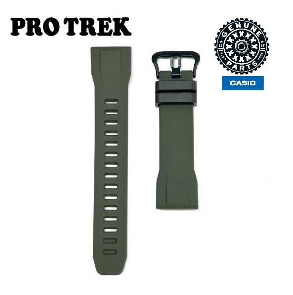 CASIO PRO TREK Replacement Belt khaki PRG-30,PRW-30,PRW-50 With Spring Parts