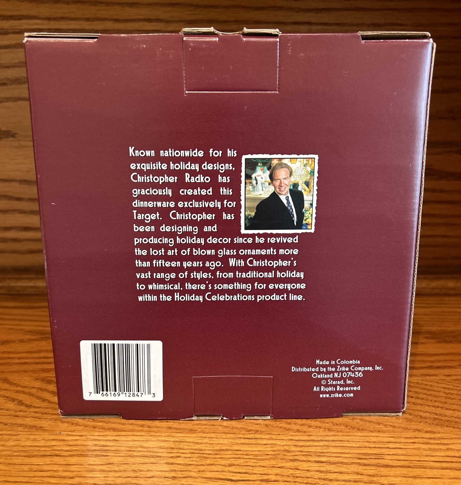 Christopher Radko Traditions Holiday Celebrations 4 Christmas Tree Salad Plates eBay