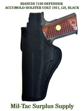 BIANCHI 7120 DEFENDER ACCUMOLD HOLSTER - COLT 1911, LH, BLACK