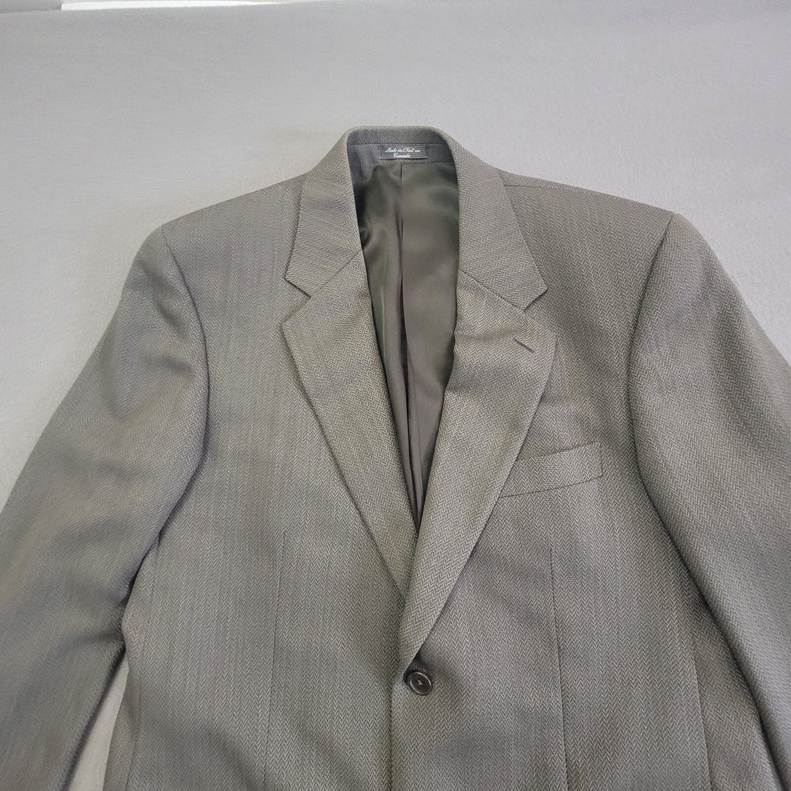 Giacca cappotto sportivo Yves Saint Laurent blazer uomo 42 100% lana spina di pesce