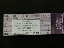Jan 17, 1999 NFL Football NFC Championship Game Atlanta Georgia Dome Full Ticket
