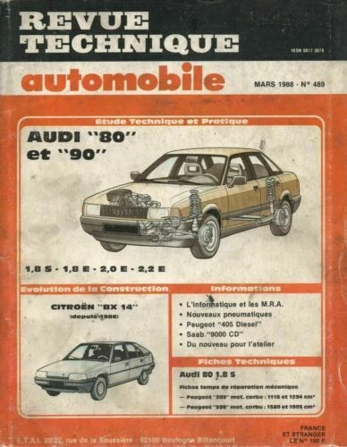 Revues techniques automobile de 1980 à 1989 Audi