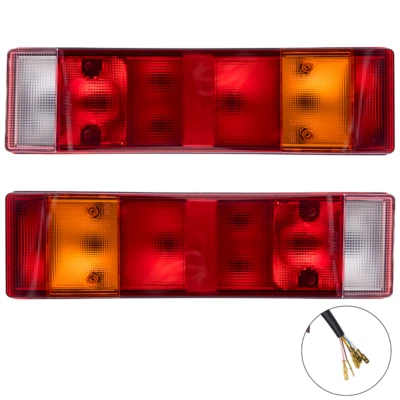 LKW Heckleuchte Rücklicht SET mit Kabelanschluss 24V ADR/GGVS-ECE geprüft - Bild 1 von 4