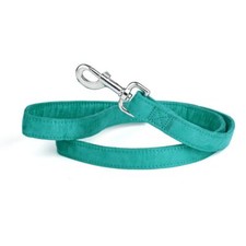 Comfort Microfiber Flat Dog Leash Teal 5/8" 4ft