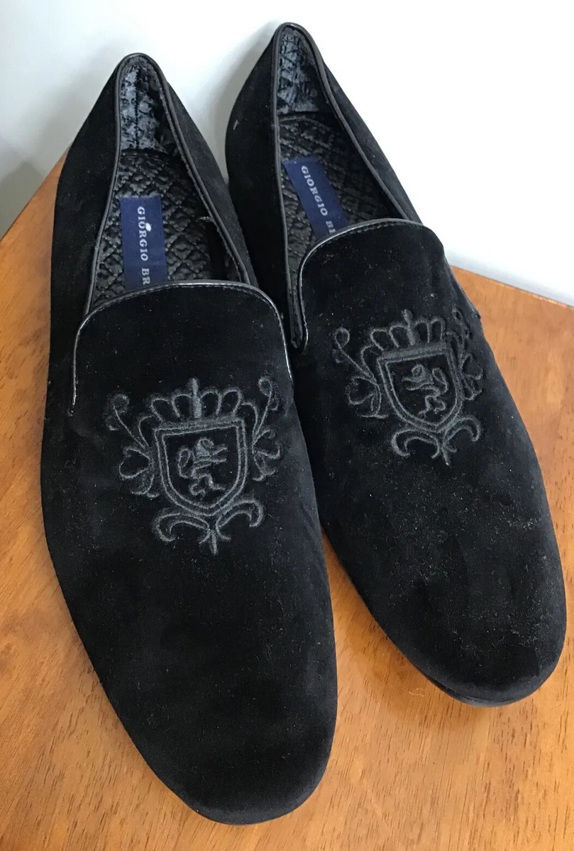 Giorgio Brutini Men Size 11.5 Velvet Fabric Gold Stud Loafers Smoking Shoe Wine $_57.JPG?set_id=880000500F main image 4