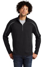Sport-Tek Sport-Wick Stretch 1/2-Zip Colorblock Pullover ST851