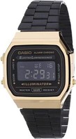Casio Vintage Chronograph Alarm Digital A168WEGB-1B Unisexuhr