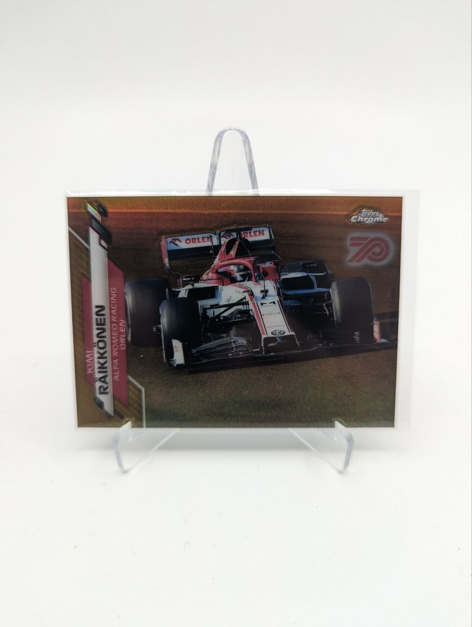 2020 Topps Chrome F1 KIMI RAIKKONEN Alfa Romeo 70th Anniversary Gold #35