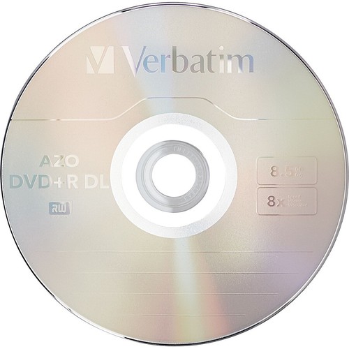 Verbatim DVD+R DL 8.5GB 8X with Branded Surface 50pk Spindle, 50