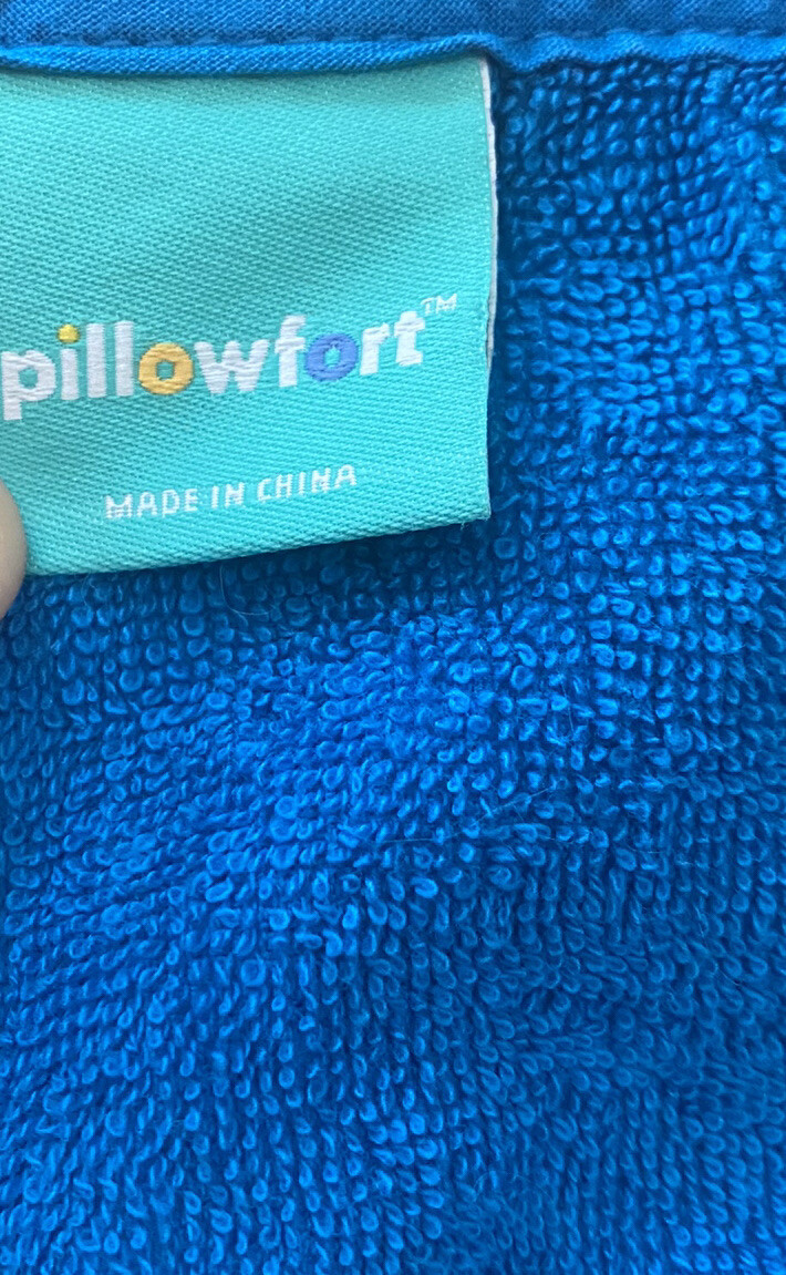 Pillowfort Narwhal Blue Hooded Towel 25x50 100% Cotton 2020 Kids