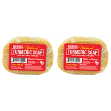 WONDERLOC Natural Turmeric Soap 7 oz (198 G) "Pack of 2" Free Shipping!!