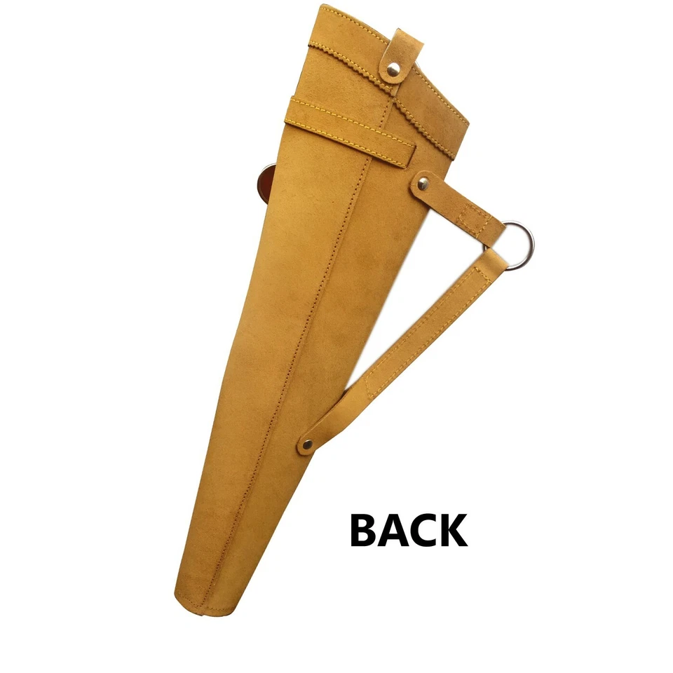 TRADITIONAL ARCHERY SUEDE LEATHER FIELD ARCHER'S CHOICE HIP ARROW QUIVER, NEW - image 2 of 4