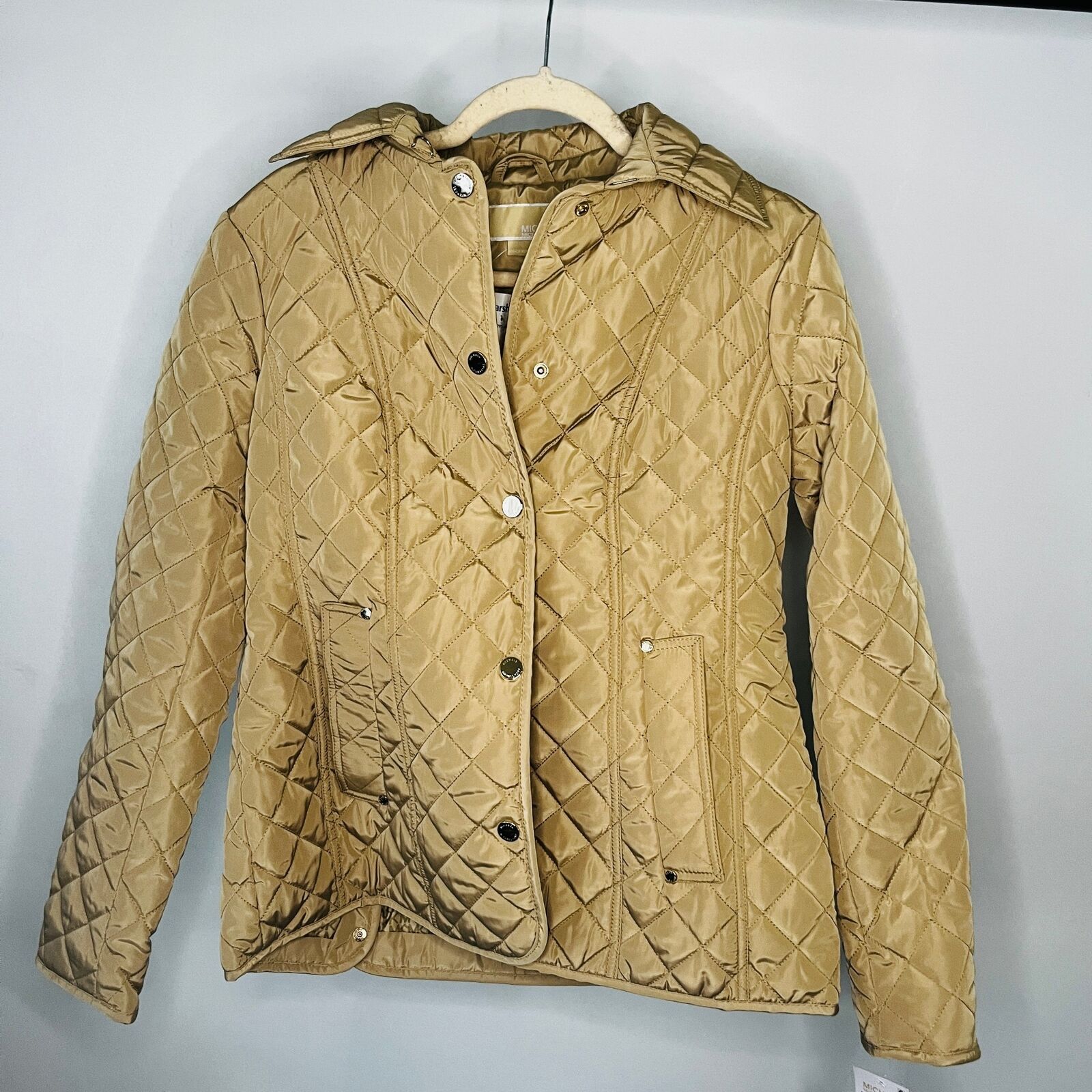 Michael Kors Women's Quilted Coat Beige/Khaki Size M | eBay