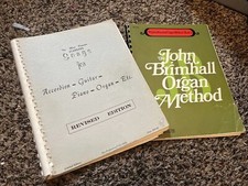 Vintage Organ Sheet Music Lot 2 Books