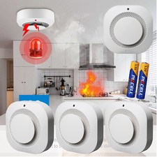 1-10er Rauchmelder Set mit  Batterie Feuerwarnung Feuermelder Brandmelder Alarm