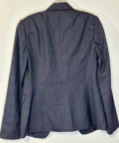 Elie Tahari Single Button Wool Blend Women’s Size 4 Blazer Charcoal Business - Picture 11 of 13