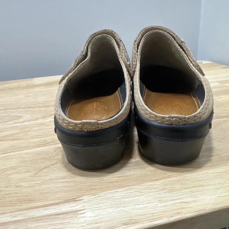 Zapatillas Ariat para mujer 9,5 zuecos de mula de cuero marrón sin cordones occidentales Foto 4 de 4