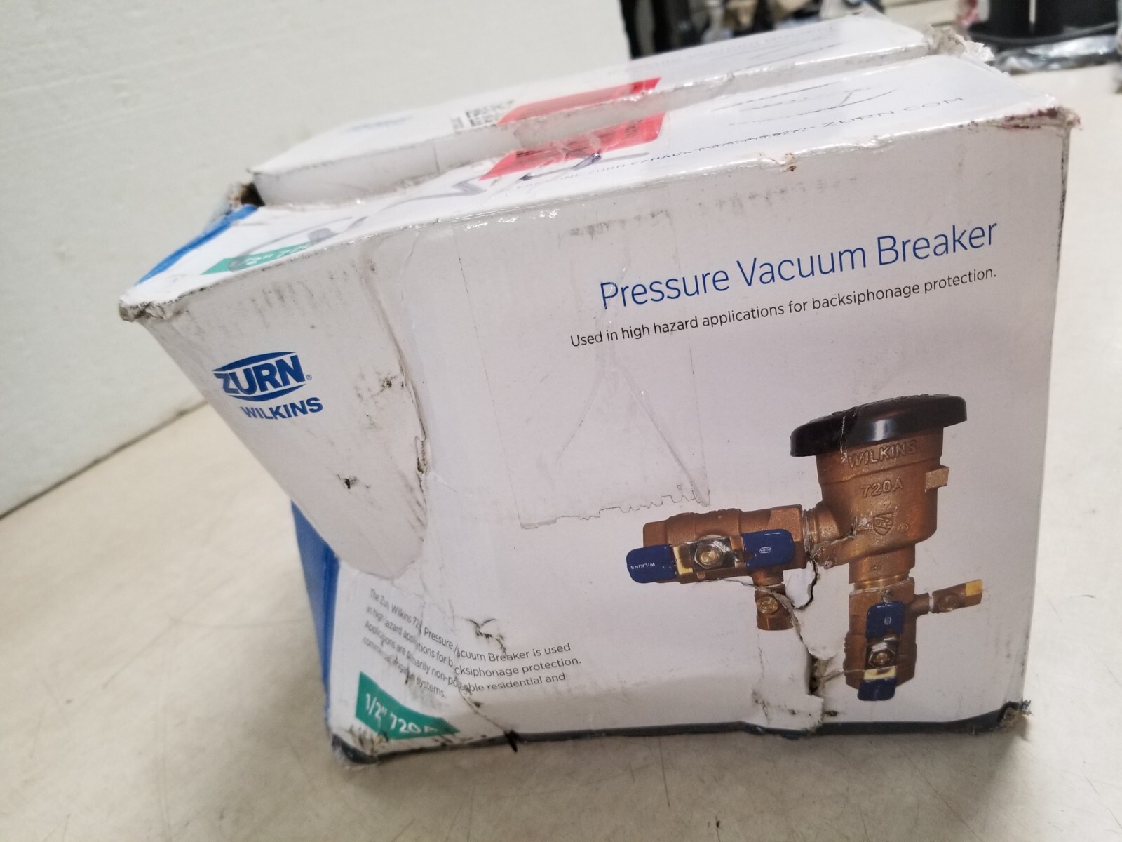 Disjoncteur à Vide Pression Zurn Wilkins 720A 1" - Neuf - Pour Irrigation, Remplace Apollo/Febco