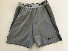 Nike Dri-Fit Flex 8" Training Athletic Shorts Iron Grey Heather Sz SM