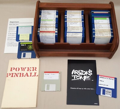 LOT of (134) 3.5'' Game Disks (80+) Games Sold as Blanks for Commodore Amiga