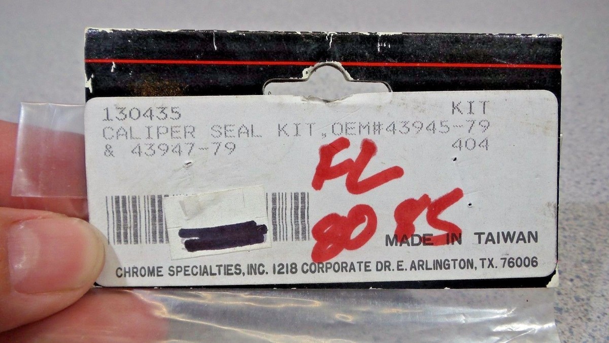 VINTAGE HARLEY DAVIDSON NOS CHROME SPECIALTIES FRONT CALIPER SEAL