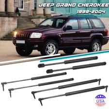 6pcs Front & Tailgate Window Lift Support set For Jeep Grand Cherokee 1999-2004 