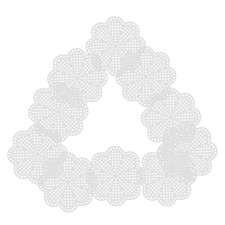 10pcs Crochet Knitting Sheets Three-Dimensional Sheets Creative Mesh Sheets