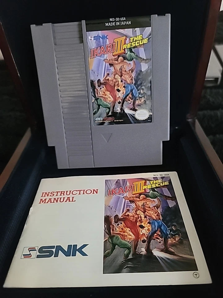 Ikari Warriors 1, 2, 3, II, III Nintendo NES con fundas Foto 3 de 4
