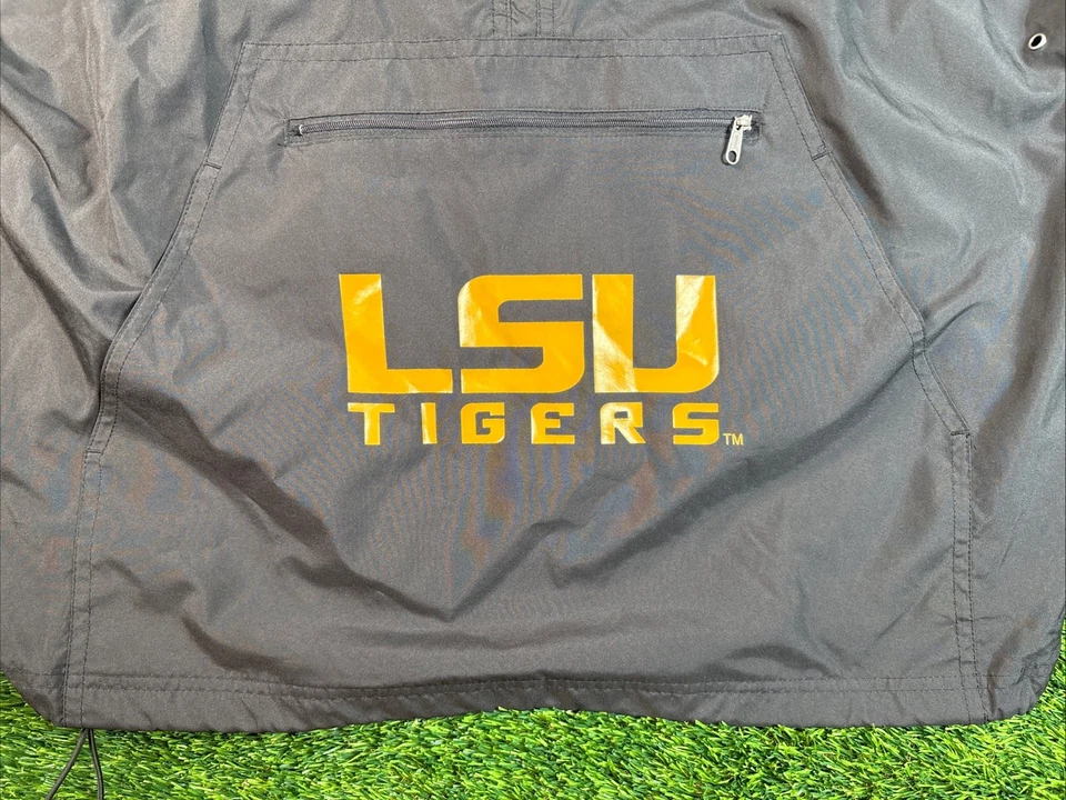 Charles River 服装 LSU 老虎风衣带帽 M 码黑色 — 第 4/4 张图片