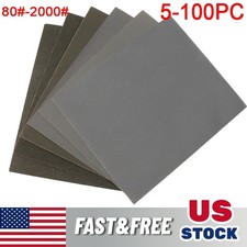 Wet Dry Sandpaper 5-100 Pack Sanding Sheets 8...