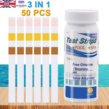 200PCS Chlorine Dip Test Strips Swimming Pool Water SPA Hot Tub PH Tester Paper