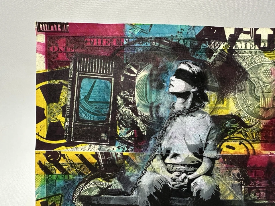 Chris Boyle - En la oscuridad - Moneda de dólares coleccionables arte dinero 1/1 Foto 3 de 4