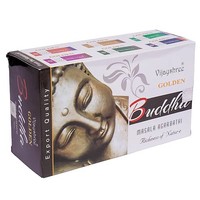 RäUcher Set RäUcherstäBchen Golden Buddha -- 15 G + RäUcherstäBchenhalter Celest