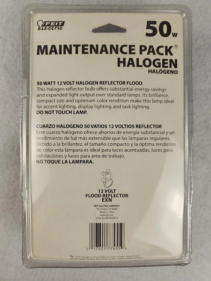 6 pack FEIT Electric 50 Watt 12 Volt Enhance flood reflector Light EXN GU5.3 - Image 2 of 2