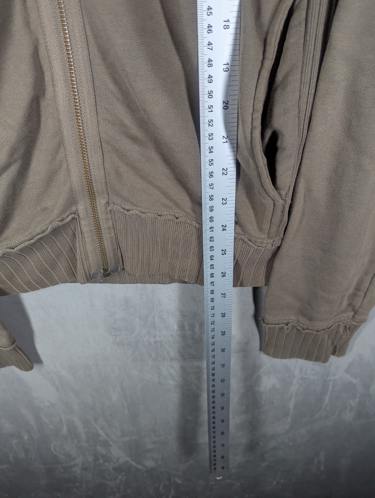 Ted Baker Full Zip Sweatshirt Jumper Size 3 Medium Khaki Long Sleeve 100 Cotton image 9