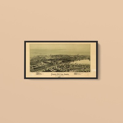 Places - Pennsylvania Railroad Machine Shops in Altoona, Pennsylvania - Print