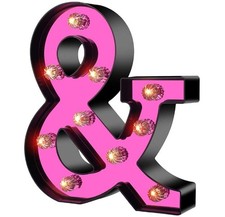 Marquee Letters  , Led Letter Lights, Alphabet Battery Powered Pink