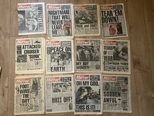 37 vintage Daily Mirror,1960s 70s Express etc Newspapers Newspaper Bulk Job Lot