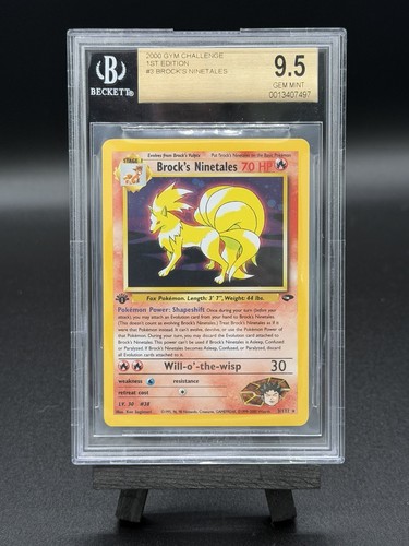 Brock's Ninetales (1st Edition) graded BGS 9.5 for sale on eBay