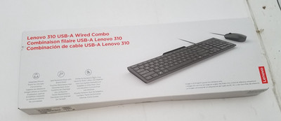 Lenovo 310 USB-A Wired Keyboard Mouse Combo, Quiet Keys,-195892110582