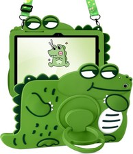 for Samsung Galaxy Tab A8 Case 10.5  - Cute Girls Boys Kawaii Cover Green