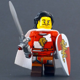 LEGO Castle Lion Knight King Minifigure D&D CMF Kingdoms 7187 Nobleman Prince