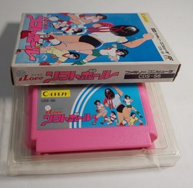 I LOVE SOFTBALL Nintendo Famicom FC Japan Import Free shipping FedEx DHL Tested