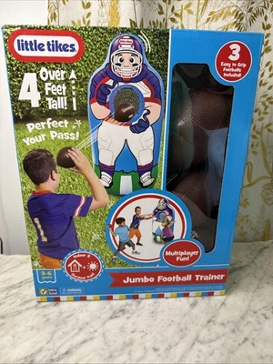 Little Tikes Jumbo Indoor /Outdoor Inflatable Football Trainer Over 4 Feet Tall - Image 1 of 3