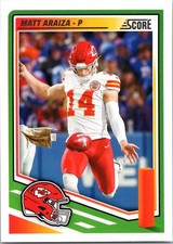 2025 Score #288 Matt Araiza Scorecard