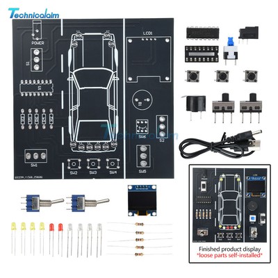 DIY Car Driving Simulation Soldering Practice Kit Electronic Kit Solder Learn