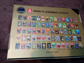 Atari Flashback 8 Gold Deluxe HD Console Wireless Controllers - Gold Used