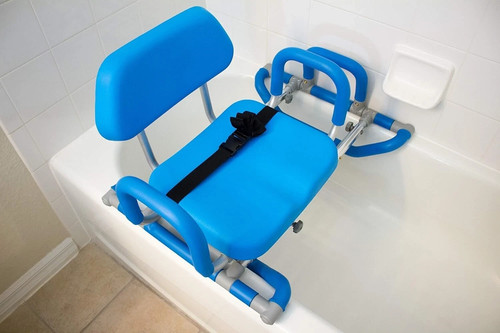 Platinum Health HydroSlide Bath Shower Chair Transfer Bench Padded Swivel Seat