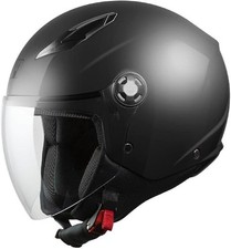 Casco Demi Jet colore nero aperto per moto o scooter OMOLOGATO ECE 22-06